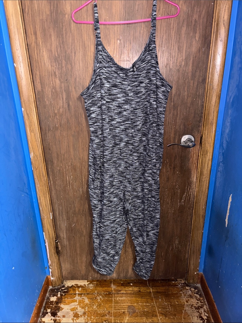 torrid Black & Gray Space-Dye Sleeveless Jumpsuit Romper